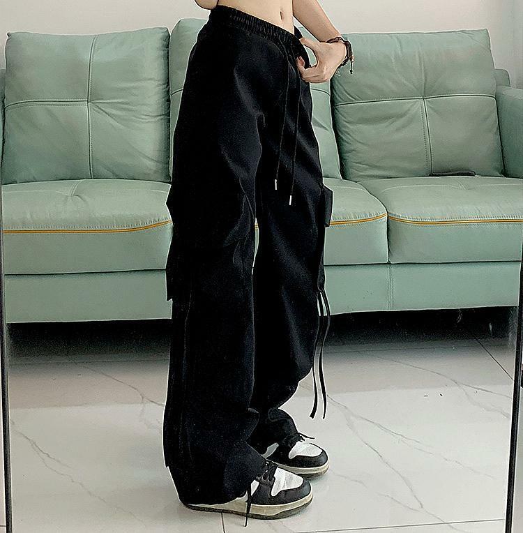 Qingshu setelan anak perempuan, celana kasual populer baru Korea musim semi/musim panas 2024