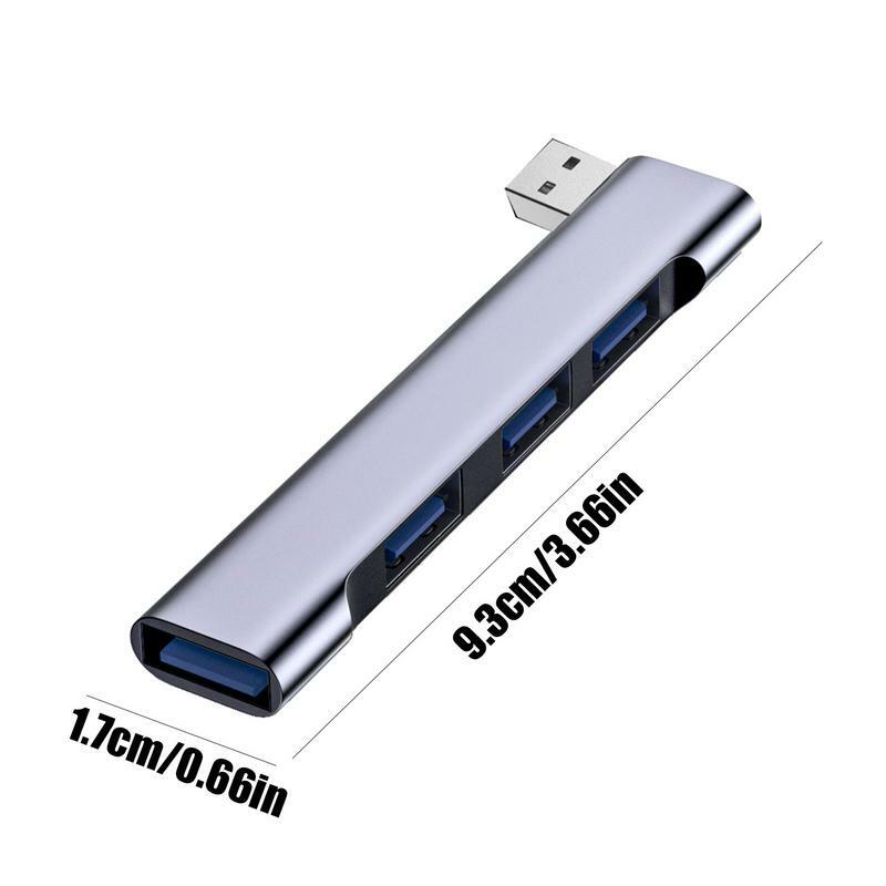 USB 3.0 Tipo C Multi Splitter Adapter, Hub USB Multi Port para Laptop, Acessórios para Computador, 4 Portas