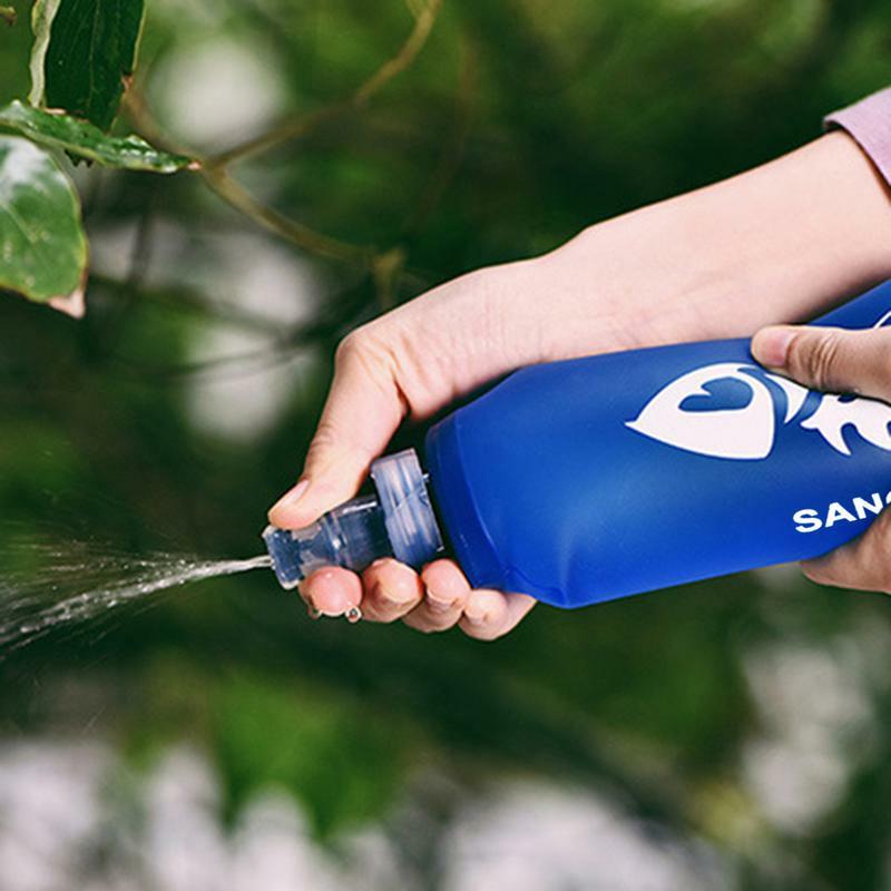 250ml 500ml Faltbare Wasser Tasche Tragbare Ultraleicht TPU Weiche Glaskolben Wasser Flasche Outdoor Sport Wandern Camping Klapp Wasser tasche