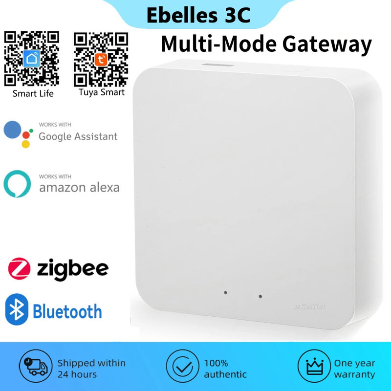 Tuya Smart Life Gateway Hub Zigbee Bluetooth Multi-Mode Hub Smart Home Bridge Draadloze Afstandsbediening Werkt Met Alexa Google