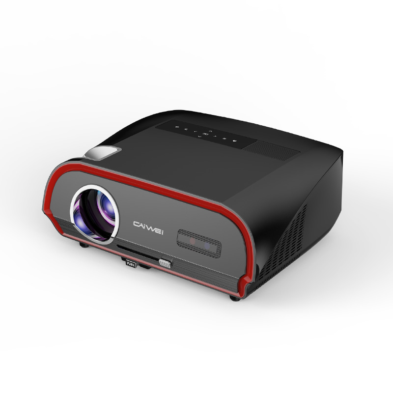 Proyektor Led, sistem multimedia 50-300 inci multimedia mini 4K video proyektor portabel