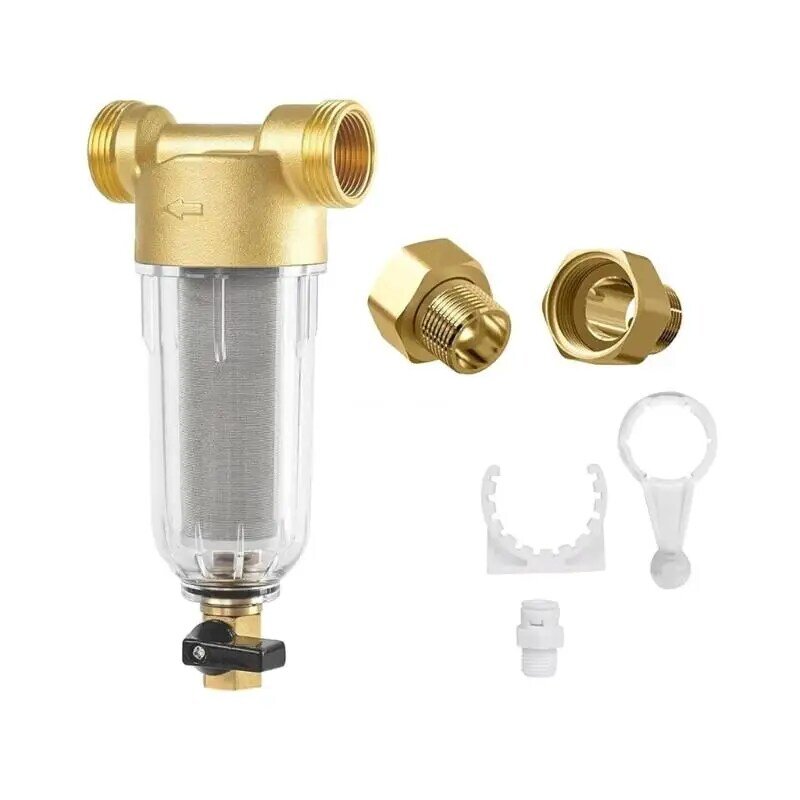 Spin Down Sediment Water Filter Reusable Flushable Pre-Filtration System Replace Dropship