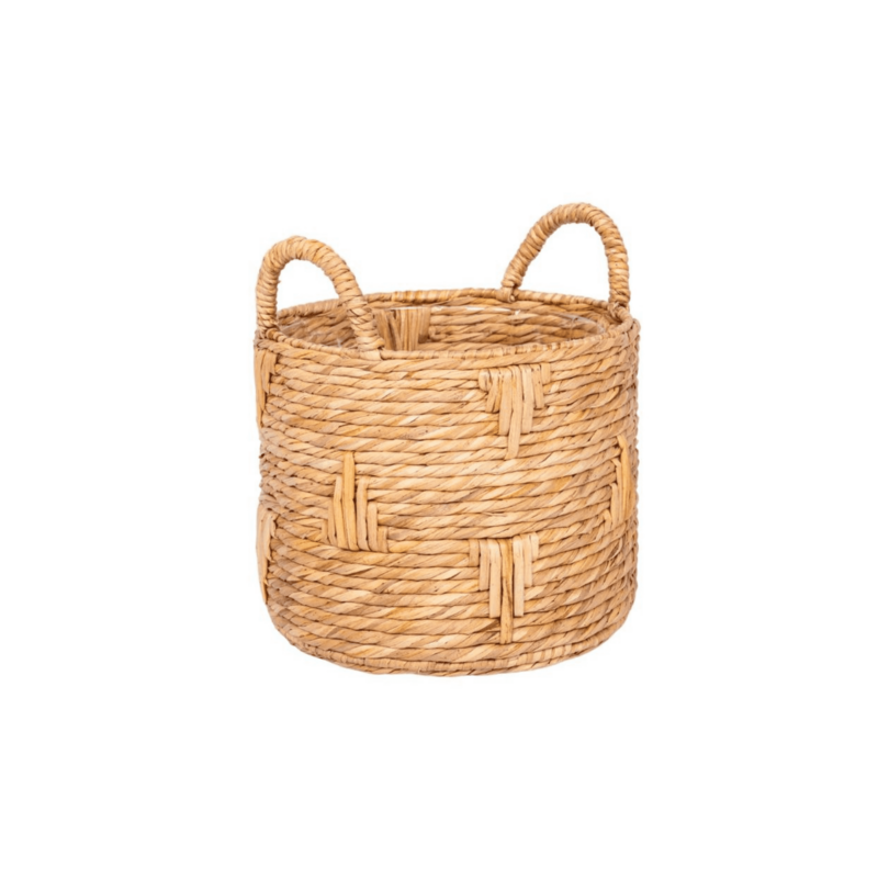 Better Homes & Gardens Athena 12" Round Bulrush Basket Planter