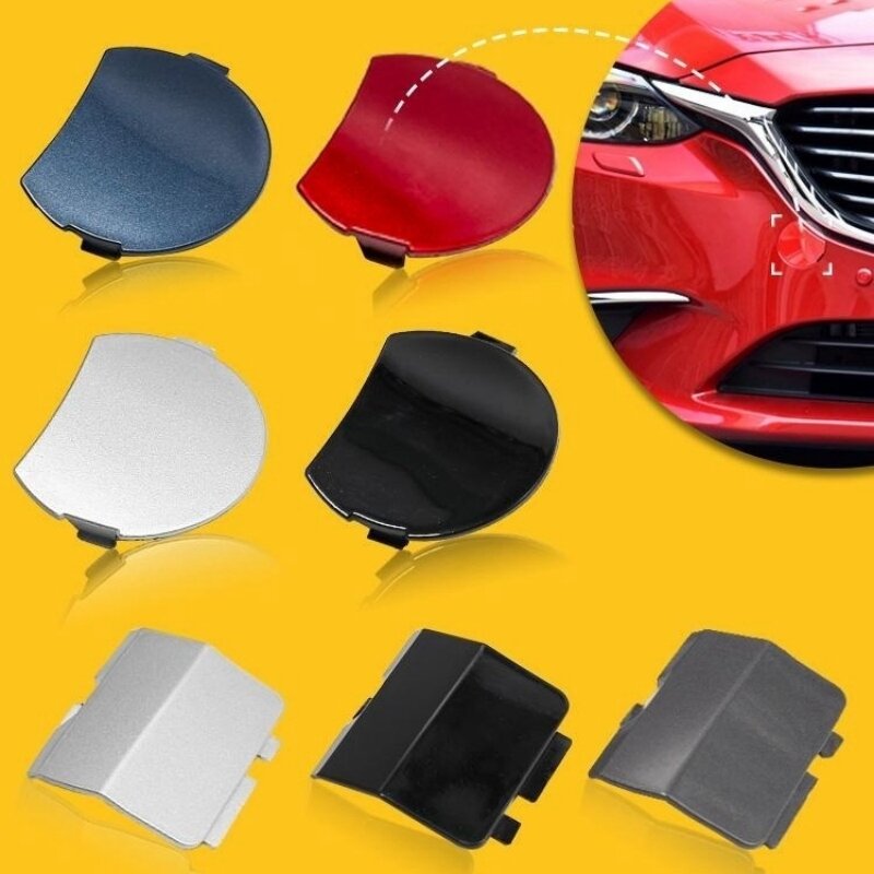 Cubierta de gancho de remolque de parachoques trasero delantero para Mazda 6 Atenza Sedan 2017 2018 2019 ABS Tow Hauling Eye, tapa de remolque, accesorios de coche