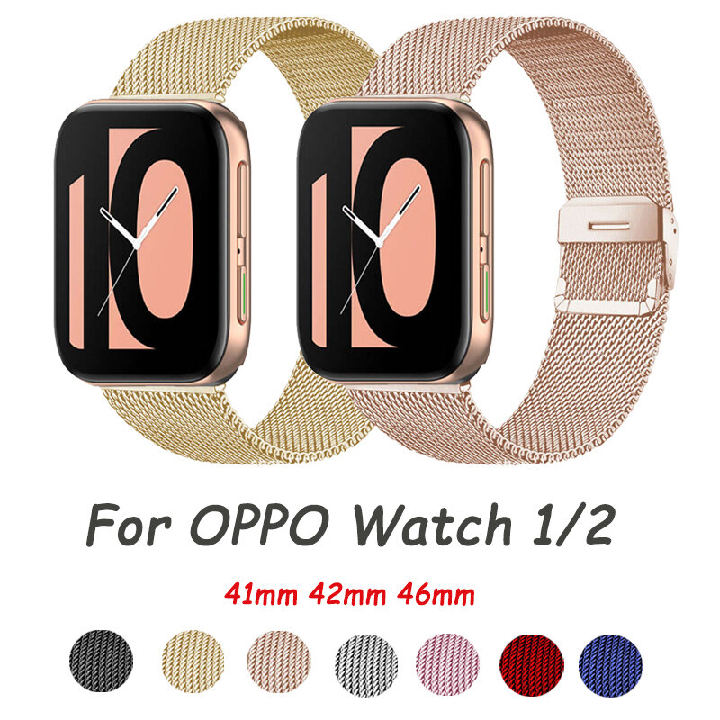 Correa para Oppo Watch 2, pulsera de repuesto para reloj inteligente de 42mm y 46mm, Compatible con oppo Watch de 41mm y 46mm