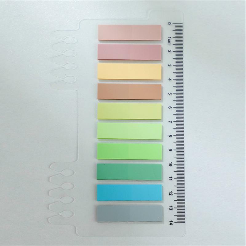 1~10PCS Sheets Colorful Notes Memo Pad Self Adhesive Label Bookmarks Notepad School Office Stationery Supplies