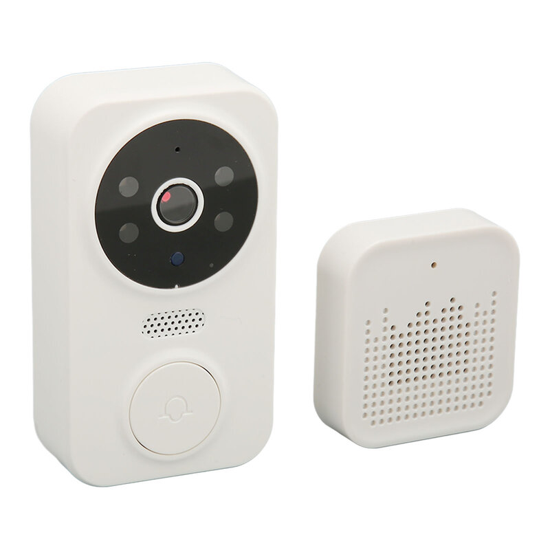 Sonnette vidéo intelligente sans fil avec détection de mouvement de nuit, sonnette vidéo à distance, caméra visuelle