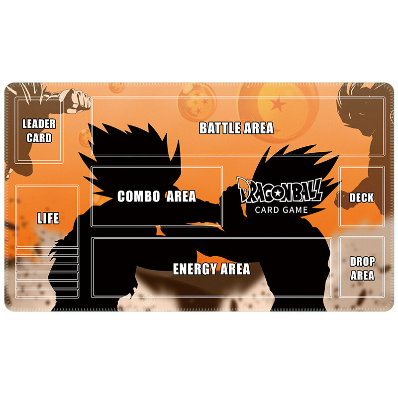 600*350*2Mm Anime Drakenbal Tcg Spel Dbcg Kaart Speelmat Super Saiyan Son Goku Zamasu Vegeta Hobby Collectie Cadeau Speelgoed