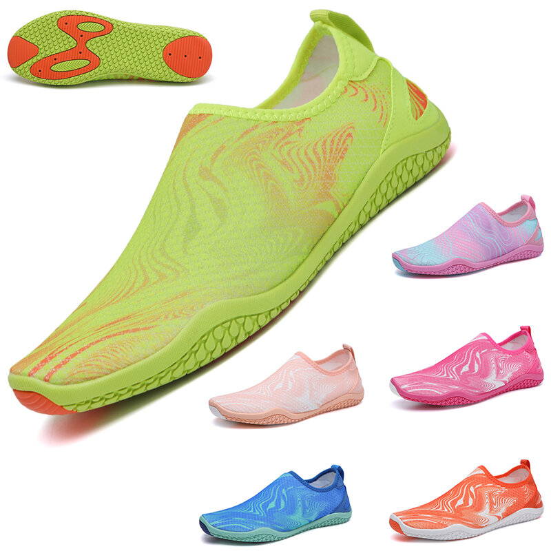Zapatos de cinta de correr Unisex para hombre y mujer, zapatillas de playa con interferencia de velocidad para el agua, zapatos de natación para parejas, calzado acuático para sentadillas, n. ° 35-46