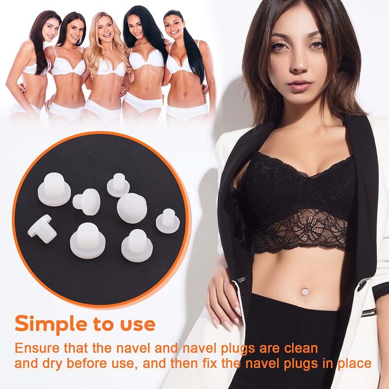 1PC Silicone Belly Button Plug Navel haper Plug Belly Button Trainer for Weight-reducing Surgery and Umbilical Hernia Repair