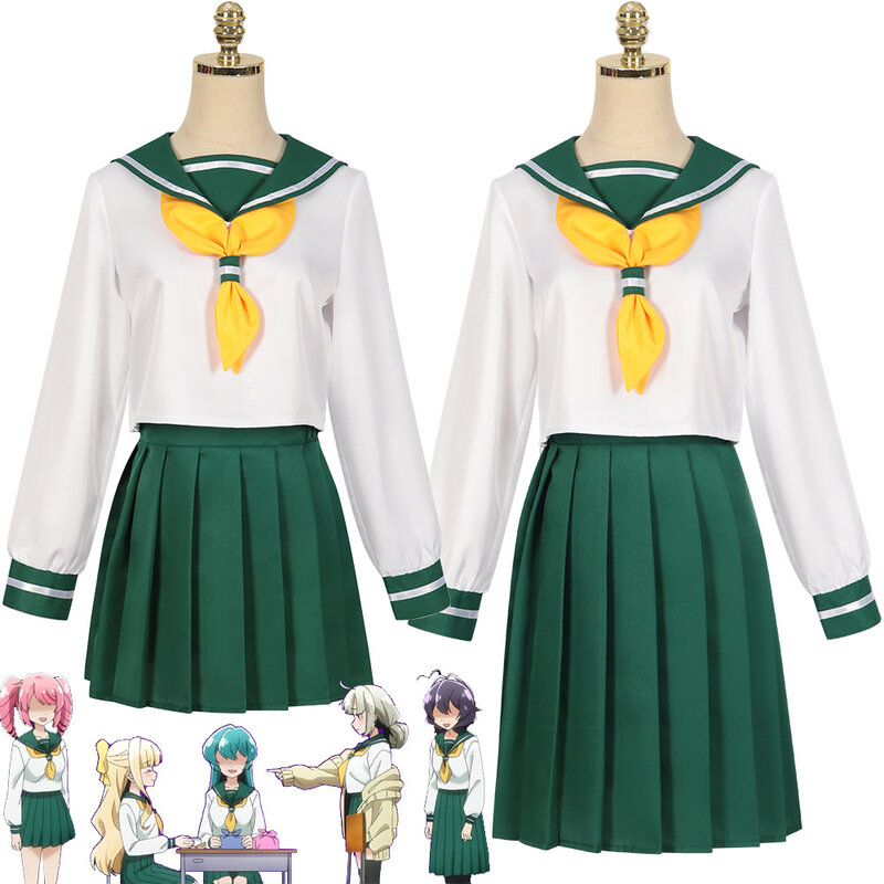 Hanabishi disfraz de Cosplay Haruka, peluca Araga Kiwi Hiiragi Utena, Anime Gushing Over Magic Girls JK Sailor uniforme Mahou Shoujo