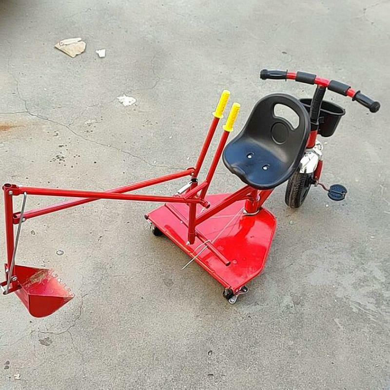 Grúa de paseo en excavadora de juguete para niños, con 3 ruedas, para patio de juegos al aire libre y arenero