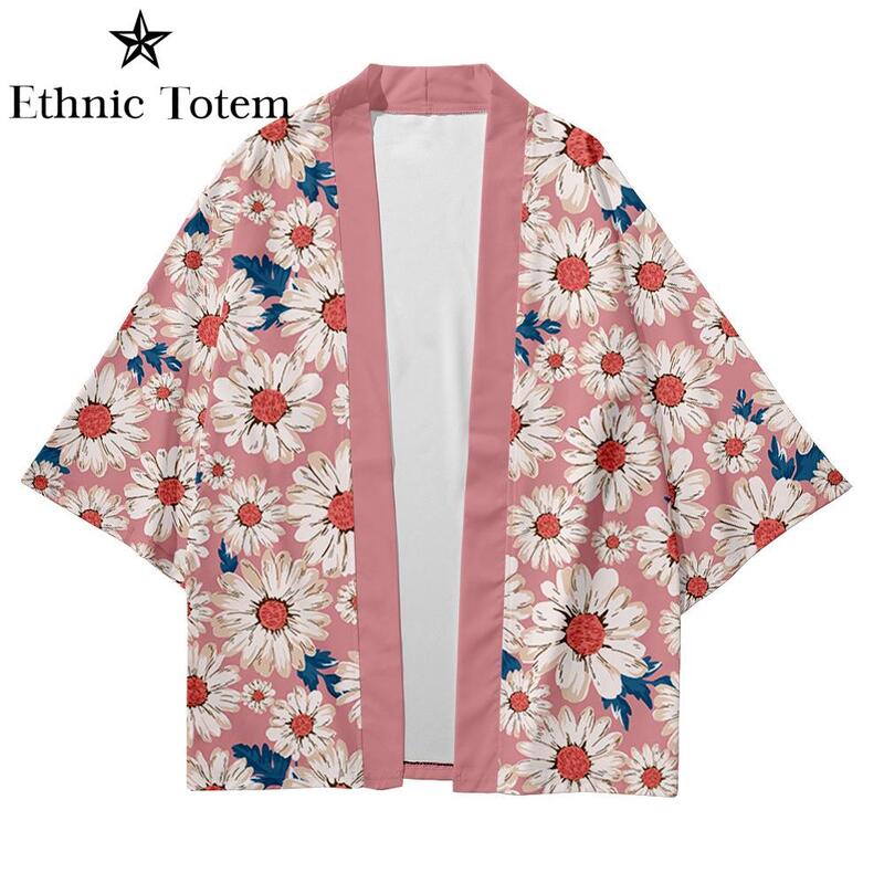 Vrouwen Kimono Vest Voor Vrouwen Haori Japanse Stijl Kleding Man Vest Mannen Samurai Kostuum Yukata Uki Bloem Kimono Mannen
