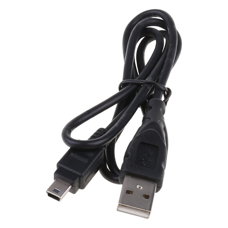Kabel USB Mini 0,8m Kabel Pengisi Daya USB 2.0 Pria A Mini 5-pin untuk GPS