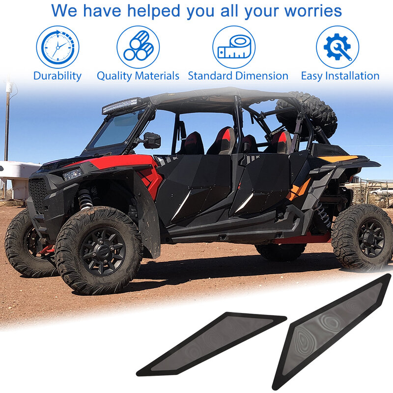 For Polaris Air Outlet Filter 5456087 5456088 Right Left RZR PRO XP 4 R UTV Intake Screen Mesh-Intake Adhesive Accessories