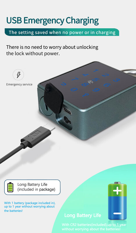 Wodoodporny IP65 TTlock Tuya hasło Bluetooth karta RFID klucz rowerowy na zewnątrz szafka na biurko walizka biurkowa inteligentna kłódka