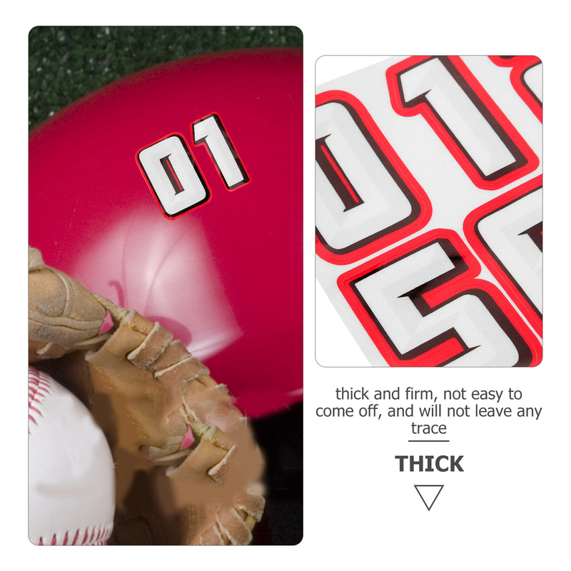 Samoprzylepne naklejki na piłkę nożną numer naklejki dekoracyjne naklejki z naklejkami bejsbolowymi