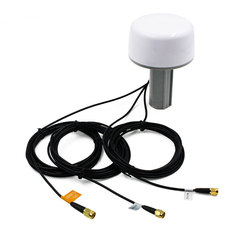 4 in1 GPS 4G 2 MIMO Screw Mount,Multiband Antenna for GPS GLONASS 2G 3G 4G applications W/three SMA male connector