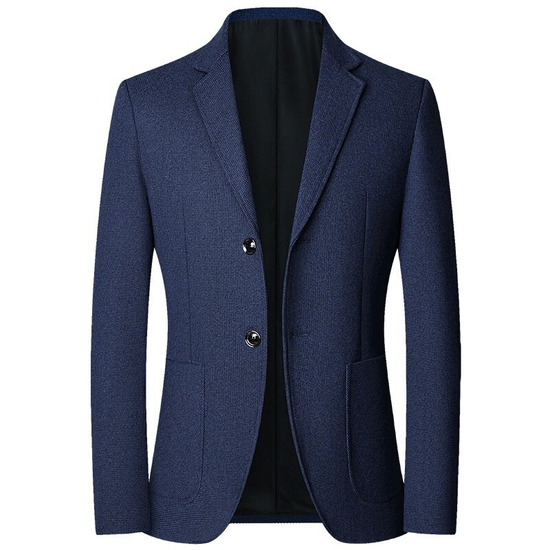 Blazer de negócios justo masculino, terno casual, casacos de lã, jaquetas masculinas de alta qualidade, ternos de outono, 2022