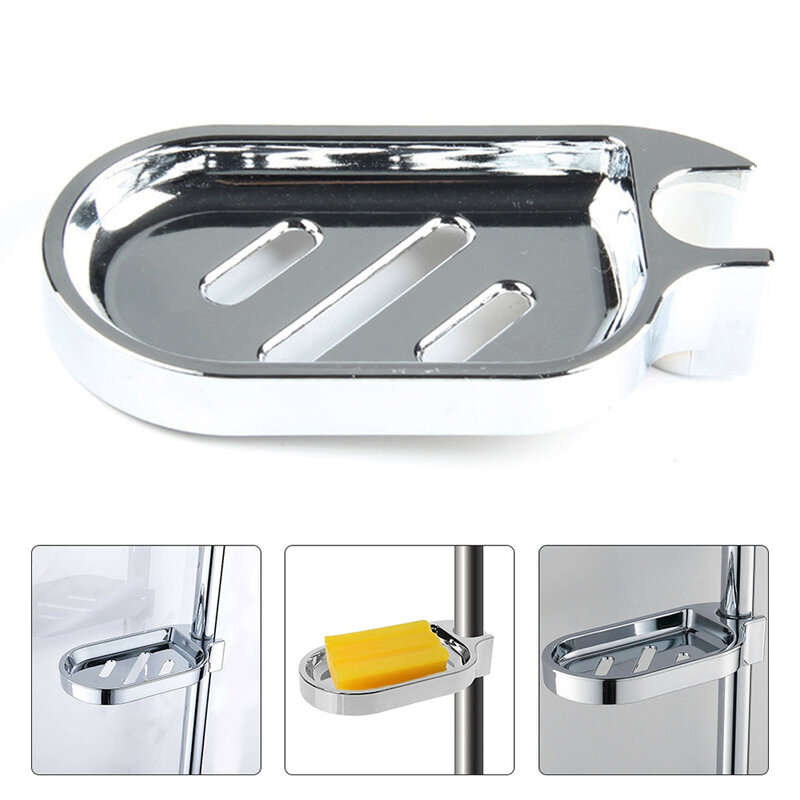 25MM Stainless Soap Holder Adjustable Rail Slide Drainage Soap Pallet Bathroom Accessories Sliver Home Accessories