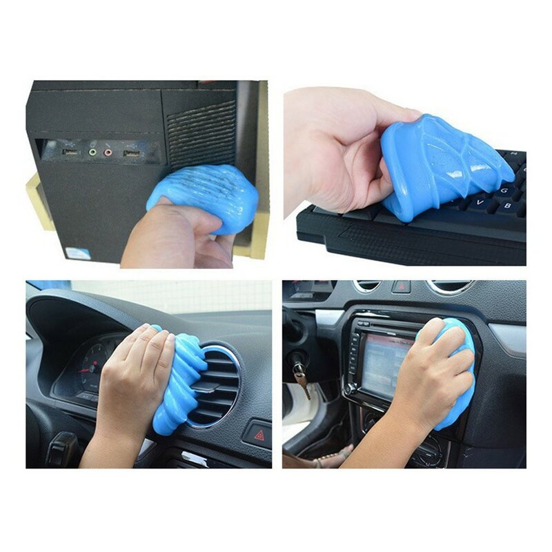 70g Car Cleaning Pad Rubber Powder Cleaning Gel Car Interior Cleaning Tool For Computer Keyboard Car Interior Cleaning Tool
