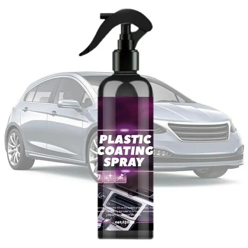 Car Cleaning Spray 120ml All Multi Purpose Cleaner Dry Cleaning Agent Foam Cleaner Spray Scratch-Free Waterless Car Wash For