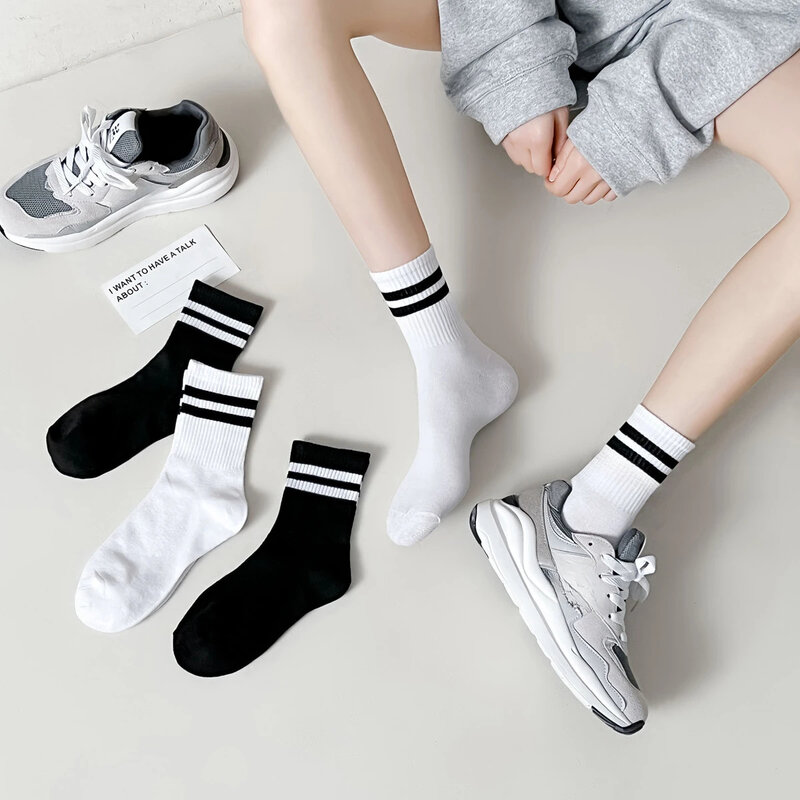 LO Yoga Cotton Socks Versatile Women's Socks Breathable Comfortable Soft High Quality Couple Style Gym Yoga Mid Length Stocking