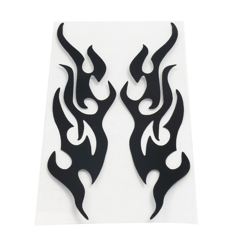 Calcomanía de vinilo con patrón de llama de fuego, Pegatina autoadhesiva impermeable para motocicleta, coche, bicicleta, cuerpo, pared, bricolaje