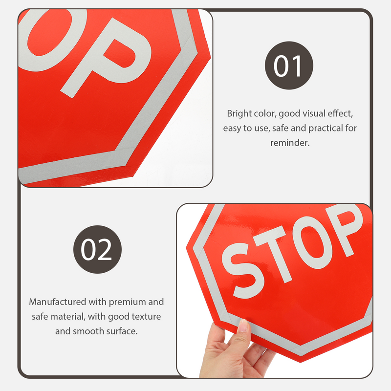 Stop Sign Board The Traffic Aluminum Plate Warning for Road Street Signs Bedroom