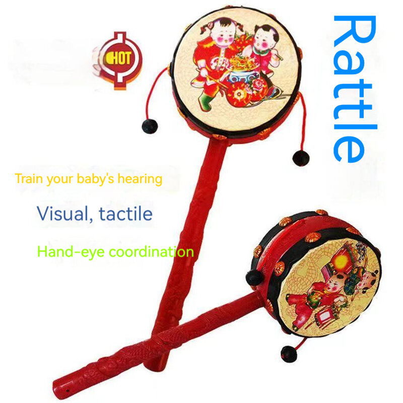 Children's hand-eye coordination, early education, educational enlightenment, Musical Instruments, small wooden percussion toys