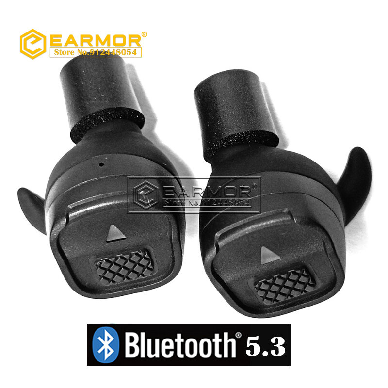 EARMOR-tapones para los oídos M20T con Bluetooth, cascos electrónicos de tiro de caza, antiruido, con cancelación de ruido, NRR26db