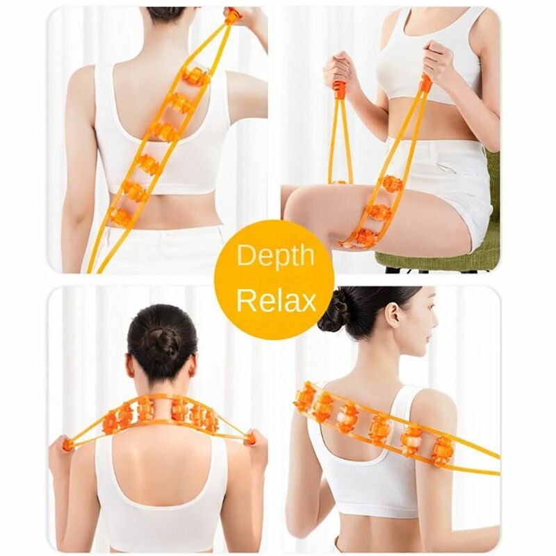 Deep Relax Meridian Massage Tool Fitness Physiotherapy 12/18/24/30 Rollers Massage Roller PP Pain Relief Muscle Massage