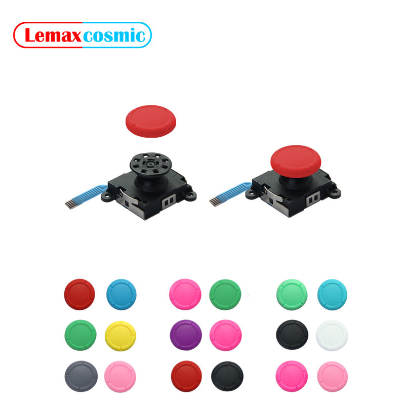 다채로운 조이스틱 커버, 썸스틱 그립 캡, 버튼 키 컨트롤 교체 캡, 닌텐도 스위치 OLED 라이트 조이콘 NS