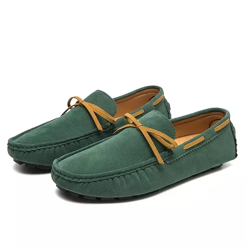 Men's Casual Shoes Loafers Cleat women Metal Trim Adulto Driving Moccasin Soft Comfortable Female Shoes Red Fringe Boat Shoes