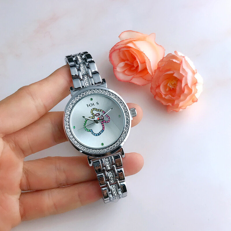 Relógio quartzo para meninas, elegante e casual, bem medido, estilo elegante, luxuoso e elegante