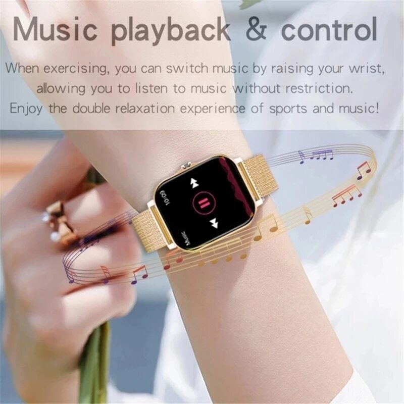 Lige 2024 Smartwatch für Männer Frauen Geschenk Voll-Touchscreen Sport Fitness Uhren Bluetooth Anrufe digitale Smartwatch Armbanduhr