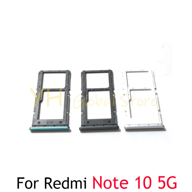 Soporte de bandeja de ranura para tarjeta Sim, piezas de reparación para Xiaomi Redmi Note 10, 4G, 5G