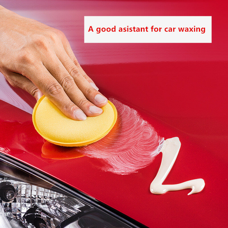 12Pcs Car Foam Sponge Wax Applicator Cleaning Detailing Pads Car Waxing Polishing Pad Home Car Wash Care 10cm Car Cleaning Kit