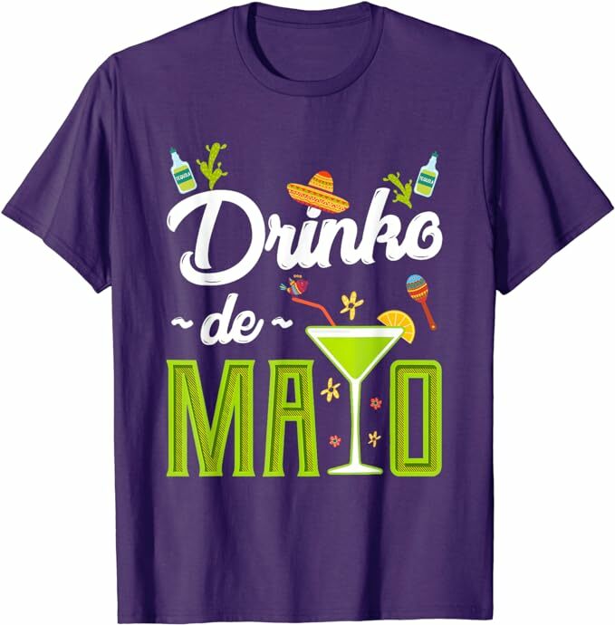 Camiseta con estampado De Cinco De Mayo para mujer, camisa De manga corta con estampado De Drinko De Mayo, Fiesta Mexicana, disfraz del Día De la independencia