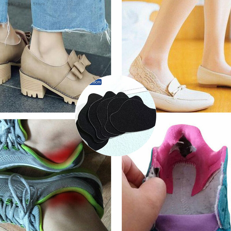 4 szt. Naklejki do naprawy obuwia sportowego zamszowy ochraniacz pięty odporne na zużycie otwory naprawcze samoprzylepne plastry wkładki Pad wkładka do pielęgnacji stóp