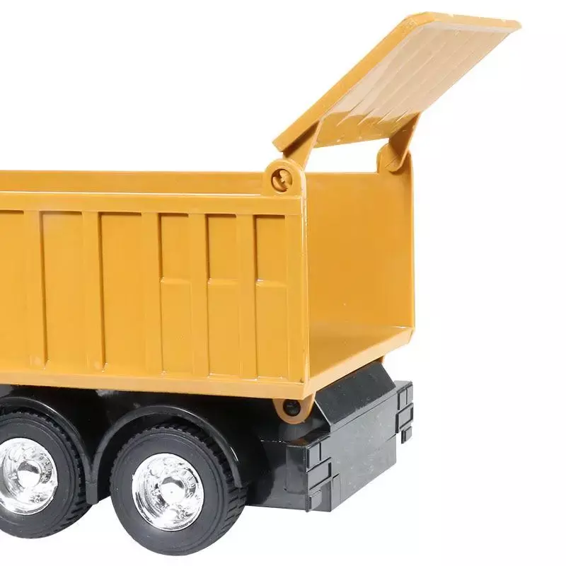 Rc Cars Dump Truck Vehicle Toys For Children Boys Xmas Birthday Gifts Yellow Color Transporter Engineering Model Beach Toys