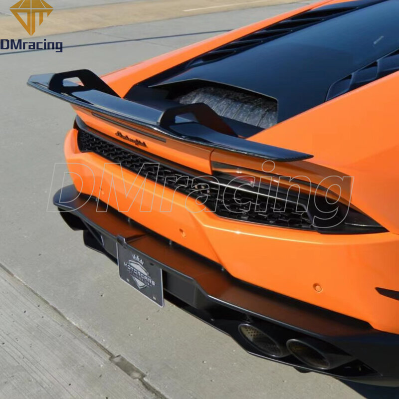 Spoiler traseiro De Fibra De Carbono para Lamborghini HURACAN LP610-4 2014-2018 Wollstein Style Wing