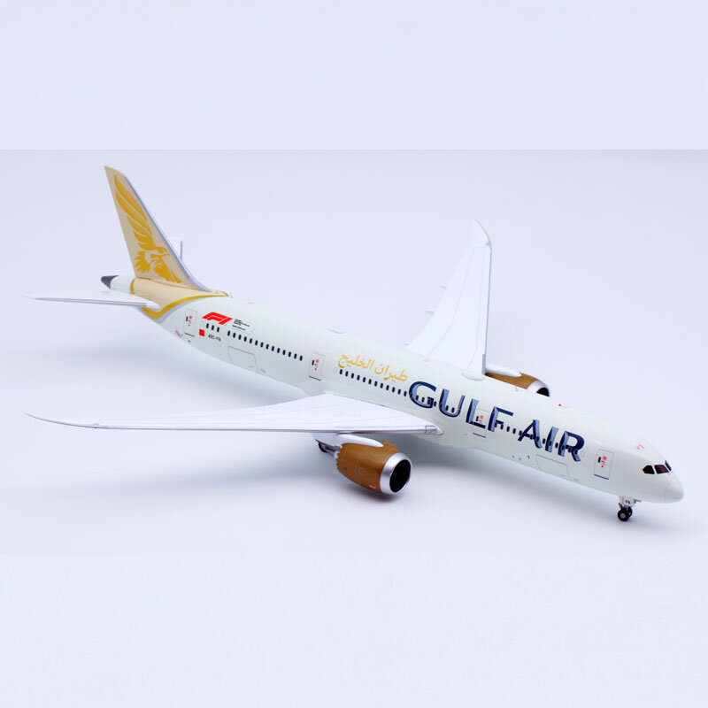 Diecast Aircraft Jet Model, Alloy Collectible Plane Presente, JC Asas 1:200, Gulf Air "Dreamliner", Boeing B787-9, XX2135, A9C-FB