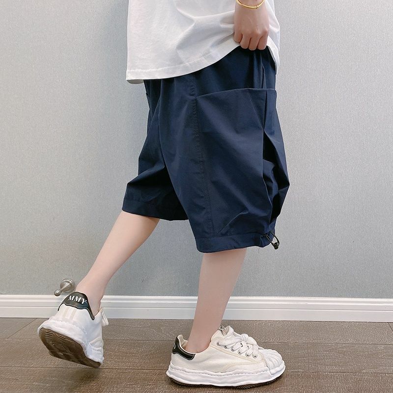 EOENKKY/ Brand Men Trend Cargo Shorts pantaloncini tascabili da uomo in tinta unita estate nuova moda Casual pantaloncini dritti maschili Ropa Hombre