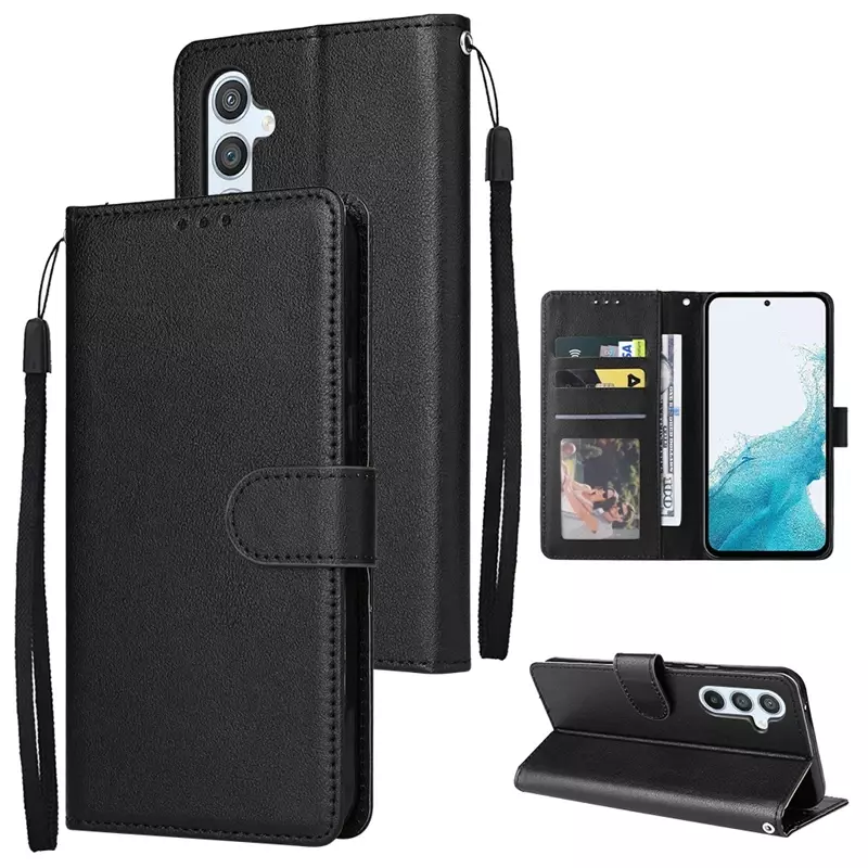 Wallet Card Magnetic Flip Leather Case For Samsung Galaxy A04s A12 A13 A14 M14 A15 A30s A32 A33 A34 A50 A51 A52 A52s A53 A54 A71