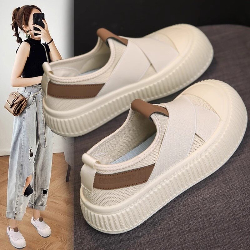 Summer New Designer Women FLATS Shoes Fashion Sneakers Casual Breathable Fisherman Shoes Ladies Light Women's Vulcanize Shoes
