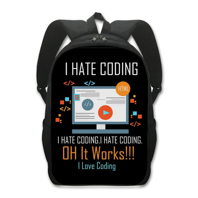 Funny DEVOPS Backpack Women Men Coding Programming Rucksack Devops Computer Nerd Geek Programmer Backpacks Children School Bags
