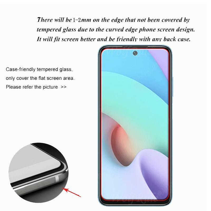 Xiaomi redmi 10 2022ガラスredmi 10 2022強化透明redmi 9h hdフィルムスクリーンプロテクター10 2022レンズガラス