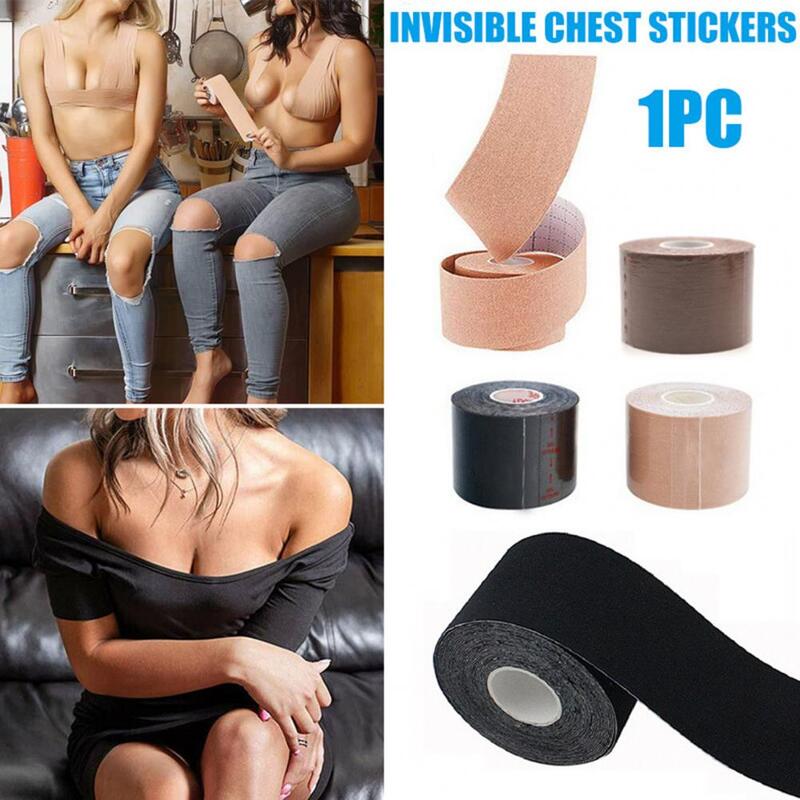 Soutien-gorge adhésif invisible pour femmes, 1 rouleau de 10m, couvre les seins, effet push-up, soutiens-gorge sexy