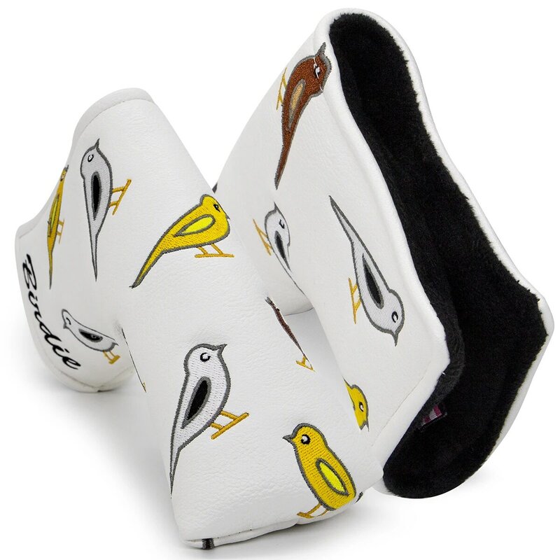 Birdie Golf Putter Cover For Blade Putter Headcover Golf Club Putter Head Covers Elegant Embroidery Premium Leather